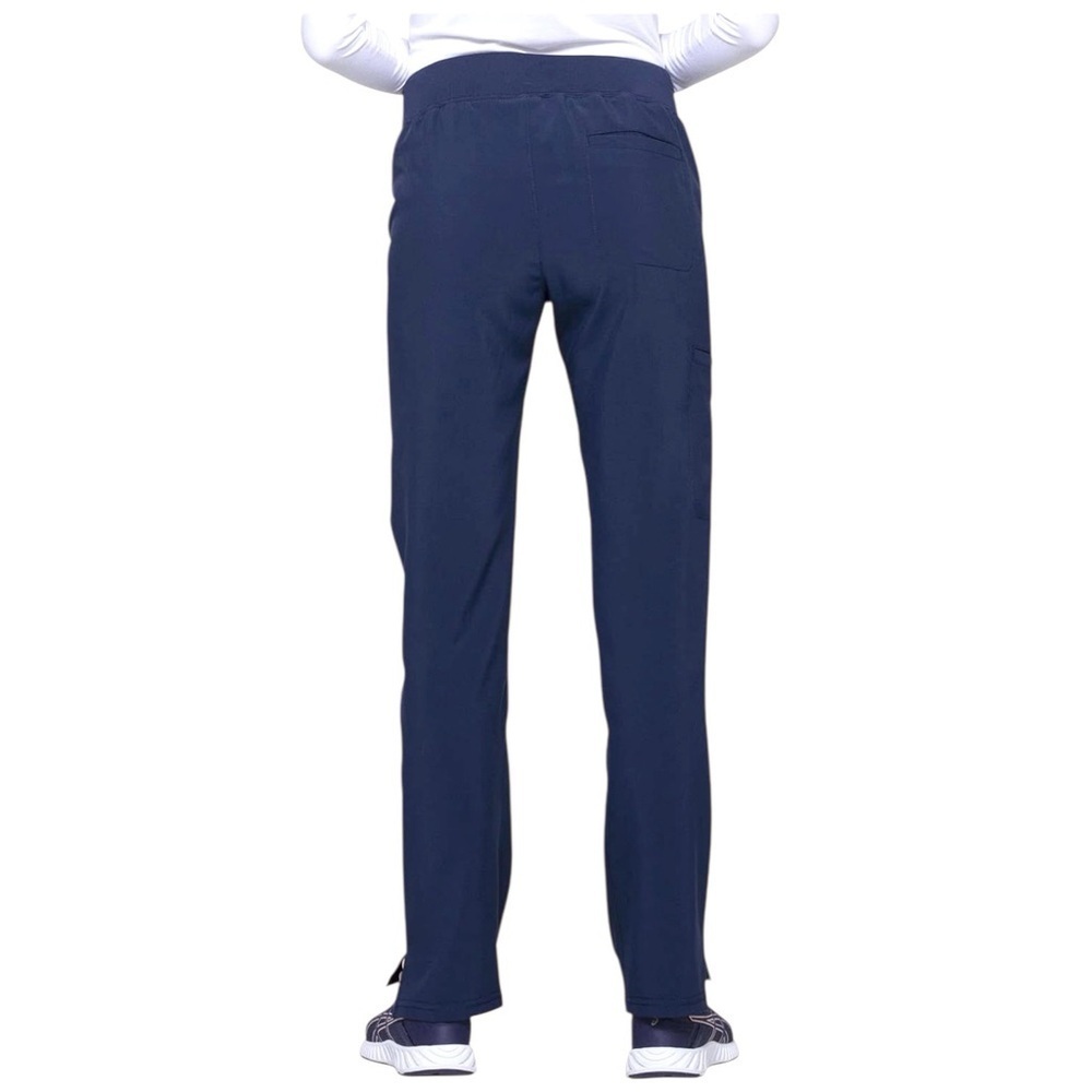 HeartSoul Women’s Mid Rise Pull On Scrub Pant Style HS075P Navy Blue Petite Med - Picture 5 of 7